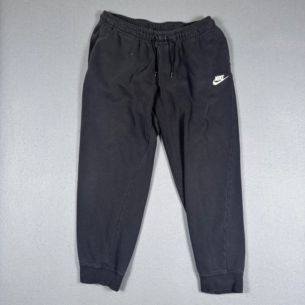 Nike Sweatpants Men Large Black Joggers Fleece Athletic Pants BV2671-010